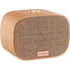 Bennett & Ross BB-522 BN Sunderskog Bluetooth® Speaker - Hyggely Soundbox with Veneered Wooden Casing - 60 Watt Music Power - 1x 5 + 2x 2 Speakers - Bass Reflex Opening - Brown