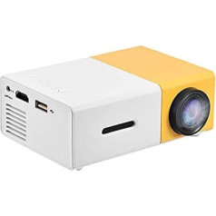 Diyeeni Mini Beamer, Videobeamer Unterstützt 1080P Full HD, LED projektors Verbindung ar HDMI AV USB TF Gerät, Tragbar Heimkino projektors un Eingebauter Stereo-Lautsprecher