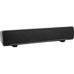 USB Soundbar datora skaļrunis, vadu stereo Soundbar mūzikas atskaņotājs Bass Surround Soundbox 3,5 mm ieeja galddatoram/klēpjdatoram/televizoram/viedtālrunim/planšetdatoram/MP3/MP4 (melns)