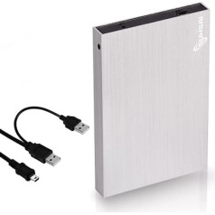 F32 pārnēsājams ārējais cietais disks USB 2.0 2,5 collu cietais disks dublēšana/atmiņa 320 GB krātuves paplašinājums HDD plāns cietais disks saderīgs ar Mac PC klēpjdatoru galddatoru Chromebook datoru