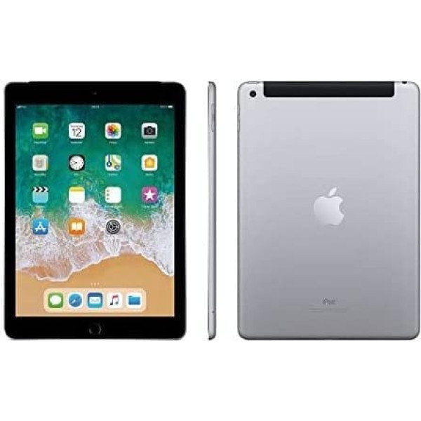 Apple iPad 9.7 (5. Gen) 128 GB Wi-Fi + mobilais — Space Grau — Entriegelte (Generalüberholt)