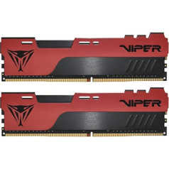 Patriot Memory Viper Elite II DDR4 64GB (2x32GB) 3200MHz spēļu atmiņas komplekts melns/sarkans