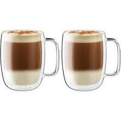 Zwilling® Sorrento Plus 2-daļīgs Latte Macchiato komplekts ar rokturi 450 ml