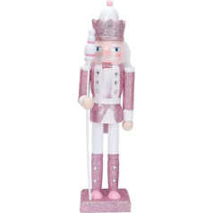 Prevessel Nutcracker Soldier - Christmas Nutcracker Ornament Soldier Doll Decoration for Home Festival Party Decoration (Pink)