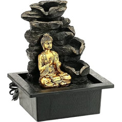 Zen'Light Shira Indoor Fountain with Pump and LED Light, Resin, One Size