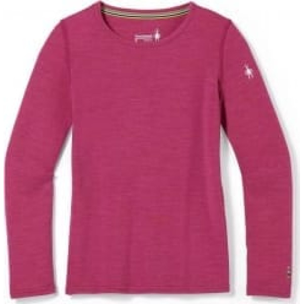 Smartwool Termo krekls Kids Classic Thermal Merino Base Layer Crew XS Festive Fuchsia Heater