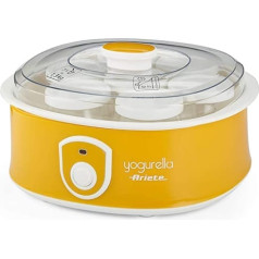 Ariete 617 Yogurella - Electric Yoghurt Maker - 7 Glasses - 1.3 kg Homemade Yoghurt - 20 Watt - White and Gel