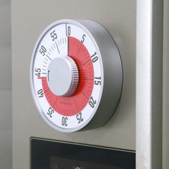 JIMITO 60 minūšu vizuālais analogais taimeris magnētiskais mehāniskais atgādinājuma laika pārvaldības rīks studentiem, mājsaimniecēm, biroja darbiniekiem