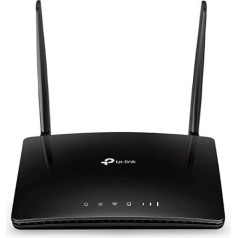 TP-Link TL-MR6400 WLAN Cat4 + N300 Mbps 4G LTE maršrutētājs (150 Mbit/s lejupielāde, 300 Mbit/s 2.4GHz), brīvi konfigurējams LAN/WAN ports), melns, 5. versija