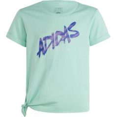 T-krekls Adidas Dance Knotted Tee girls Jr HR5817 / zaļš / 164 cm