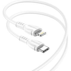 Borofone BX51 Lightning uz USB-C kabelis 3A / 12W balts