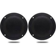 160 Watt 2 Way Black Marine Boat Waterproof Speaker Motorcycle Spa Room UTV ATV RV Car Golf Cart