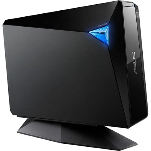 ASUS BW-16D1H-U Pro ārējais Blu-Ray rakstītājs (12x BD-R, 16x DVD±R, 12x DVD±R DL, 5x DVD-RAM, USB 3.0) ar Cyberlink PowerDVD 12 un Power2Go 8, melns