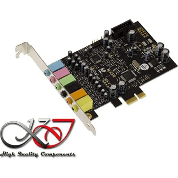 KALEA-INFORMATIQUE 7.1 kanālu PCI Express skaņas karte PCIe 1x 24 bitu 192 kHz mikroshēmojums CMEDIA Oxygen CM8828 / CM9882A