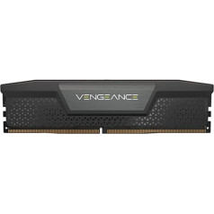 Corsair VENGEANCE DDR5 32GB (2x16GB) 5600MHz C36 Intel optimizēta galddatora atmiņa (borta sprieguma regulēšana, regulējami Intel XMP 3.0 profili, kompakts formas koeficients) Melns