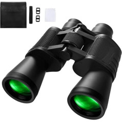 Uplayteck HD IPX5 Waterproof Binoculars for Adults, 10 x 50, Robust Binoculars with Natural Colours, Super Bright FMC Lens, Test Winner for Bird Watching, Hunting, Hiking