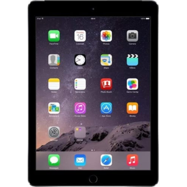 2014. gada beigas Apple iPad Air 2 (9,7 collas, Wi-Fi, 16 GB) — Space Grey (atjaunots)