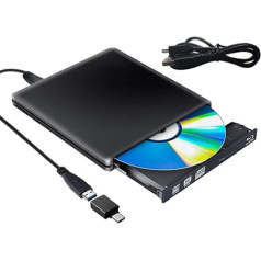 Ārējais Blu Ray CD DVD diskdzinis 3D portatīvais USB 3.0 USB Type C Bluray CD DVD RW Rom datoram MacBook iMac Mac OS Windows 7/8/10/Vista