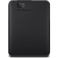 WD Elements portatīvais, ārējais cietais disks — 1 TB — USB 3.0 — WDBUZG0010BBK-WESN