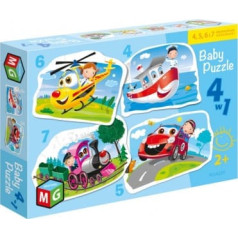 Alexander Puzzle baby 4in1 transportlīdzekļi