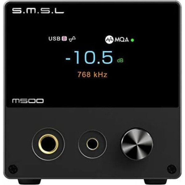 SMSL M500MKIII Bluetooth MQA-dekodēšanas sistēma, ES9038PRO mikroshēma, USB/optisch/koaxial/Bluetooth-Eingang MQA-CD-Volldecodierung,LDAC APTX/HD SBC AAC,XMOS XU316 Fernbe DSD PCM,