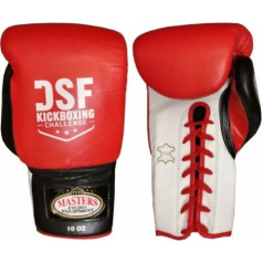 Masters Šņorējami boksa cimdi DSF 10 oz 01DSF-02 / sarkans