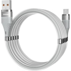 Dudao self-organizing magnetic USB - micro USB cable 5 A 1 m light gray (L1xsM light gray)