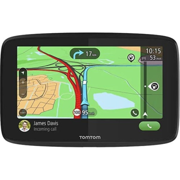 TomTom GO Essential navigācijas ierīce (5 collas, izvairieties no sastrēgumiem, pateicoties TomTom Traffic, Eiropas kartes atjauninājumi, brīvroku zvani, atjauninājumi, izmantojot Wi-Fi, TMC)