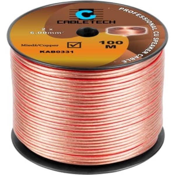 Cabletech 6 mm skaļruņa kabelis