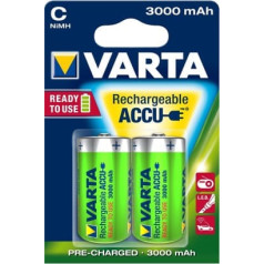 VARTA R14 NiMh 3000mAh akumulators 2 gab / blist.