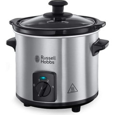 Russell Hobbs Compact Mini Kitchen Machine Space-Saving Design, Stainless steel / black