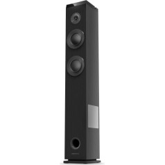 Energy Sistem Tower 5 g2 Ebony Floor Speaker 65 W and True Wireless Stereo (Bluetooth Speaker, Bluetooth 5.0, USB/MicroSD MP3 Player, Audio-In) - Black