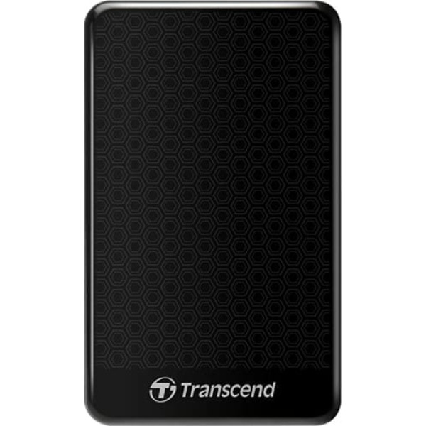 Transcend 2TB StoreJet 25A3 — ārējie cietie diski (vadu, melns, 5–55 °C, USB 3.0 (3.1 Gen 1) Type-A, triecienizturīgs, 3.0 (3.1 Gen 1))