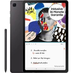 Samsung Galaxy Tab S6 Lite (2022. gada izdevums), 10,4 collu TFT displejs, 64 GB atmiņa, WiFi, Android planšetdatorā iekļauta S Pen, Oksfordas pelēka krāsa, 36 mēnešu garantija [ekskluzīva Amazon]