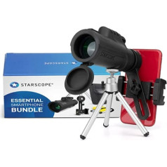 Starscope Monokular Teleskop G3 viedtālruņu komplekts - 10x42 Monokularteleskop für Smartphone Bundle | Monokular zur Vogelbeobachtung for iPhone & Android ar Spektiv-Stativ, Handyhalterung & vieles mehr