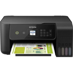 Epson EcoTank ET-2720 atkārtoti uzpildāma 3-in-1 tintes daudzfunkcionāla ierīce (kopētājs, skeneris, printeris, A4, WiFi, USB 2.0), liela tintes tvertne, liela diapazona, zemas lapas izmaksas, melna