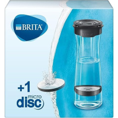 BRITA, Filter Bottle, Fill&Serve, 1.3 L, 1 Filter Disc, Grey, Anthracite