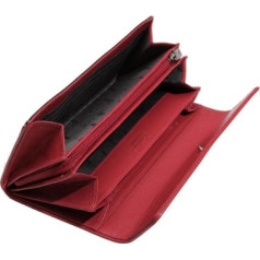 ESQUIRE LARGE WALLET PIPING, Black/Red