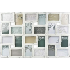 accent by nielsen Collage Photo Frame for 24 Photos 10 x 15 cm Antique White External Format 88.5 x 57 x 2.5 cm