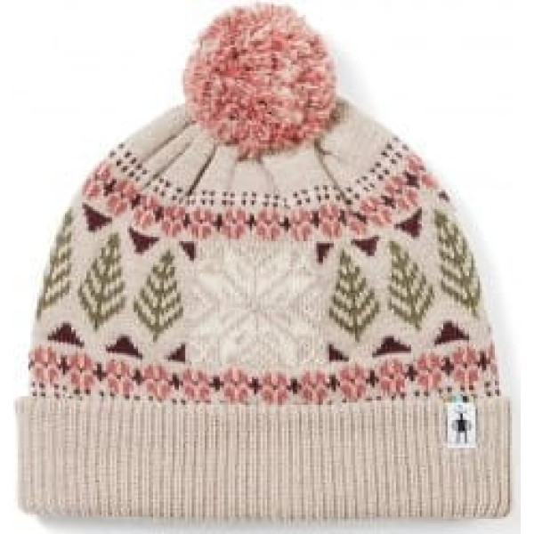 Smartwool Cepure Fairisle Snowflake Beanie  Dune Heather