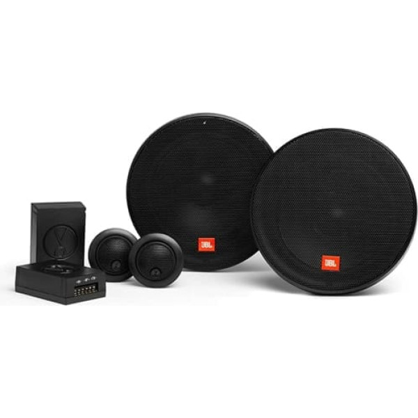 JBL Stage2 604C divvirzienu automašīnas skaņas sistēma, 270 vatu komponenti automašīnas skaļruņu kārbas komplekts ar 160 mm iebūvētu skaļruni un iebūvētu augstfrekvences skaļruni