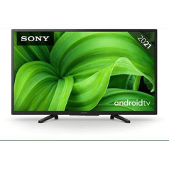 Sony KD-32W800 BRAVIA 81 cm (32 collu) televizors (Android TV, 2K HD, augsta dinamiskā diapazona (HDR), viedais televizors, 2021. gada modelis), melns