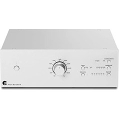 Pro-Ject Phono Box DS3 B, simetrisks un diskrēts dubultā monofoniskais līmenis, sudrabs