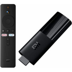 Xiaomi Mi TV Stick ar Bluetooth tālvadības pulti ar Google palīgu un Netflix + Prime Video Speed Name pogu (Android TV 9.0 ar Google Playstore, Smart Cast, Dolby un DTS Surround Sound, WiFi)