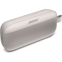 Bose SoundLink Flex Bluetooth skaļrunis — bezvadu ūdensnecaurlaidīgs pārnēsājams āra skaļrunis — balts