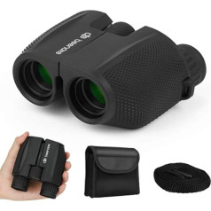 Beenate Binoculars 10 x 25 Binoculars for Children and Adults, HD Waterproof Field Catcher with Night Vision and FMC Lens for Bird Watching, Travel, Hunting, Outdoor Sports, Concerts and Theatre