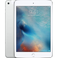 2015. gada beigu datums Apple iPad Mini (7,9 collas, Wi-Fi + mobilais tīkls, 128 GB) — Silber (Generalüberholt)