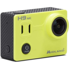 Midland H9 darbības kameras videokamera Ultra HD 4K kods C1405