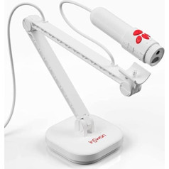 INSWAN INS-3 noņemama 5MP USB dokumentu kamera, tīmekļa kamera, vizualizators — tveriet 1920p Super HD attēlus jebkurā leņķī attālinātām nodarbībām, attālinātai apmācībai, tīmekļa konferencēm, objektu apskatei, WFH