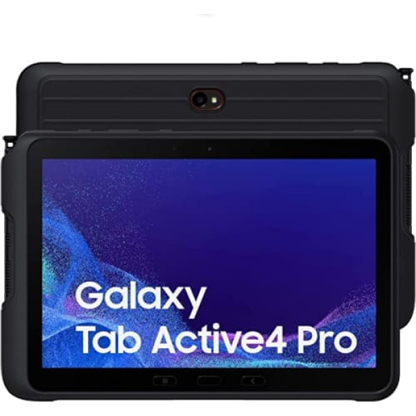 Samsung Galaxy Tab Active4 Pro planšetdators Android 10,1 collas WLAN RAM 4 GB 64 GB planšetdators Android 12, melns [itāļu versija] 2022